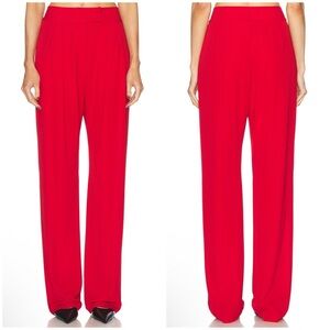 The Sei Double Pleat Trouser in Crimson Size 0